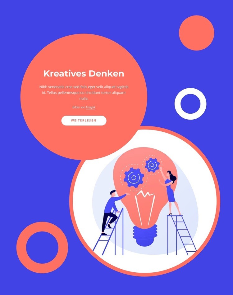 Visuelle Designstrategie Website-Modell