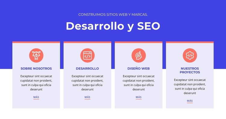 Diseñamos experiencias inigualables Plantilla HTML