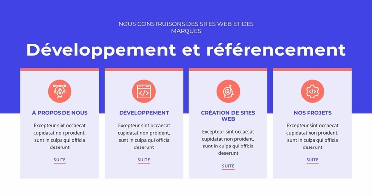 Nous concevons des expériences inégalées Modèle HTML5