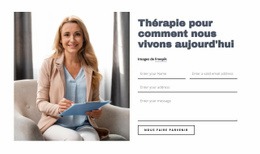 Page De Destination Du Produit Pour Contacter Un Thérapeute