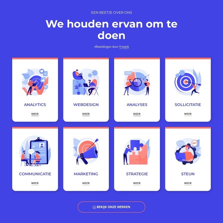 Visueel en productontwerp HTML5-sjabloon