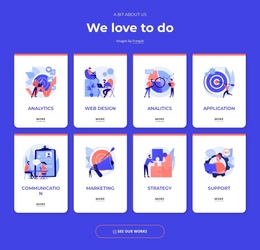 Visual and product design - One Page Template by Nicepage