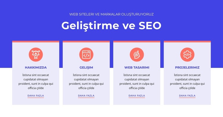 Rakipsiz deneyimler tasarlıyoruz HTML Şablonu