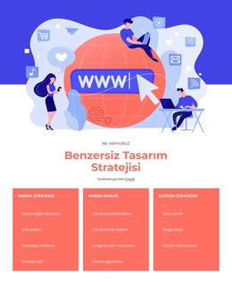 Başarılı Tasarım Stratejisi Açılış Sayfası Şablonu
