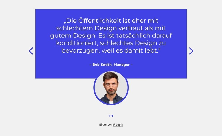 Erfahrungsberichte mit Bild im Slider HTML5-Vorlage