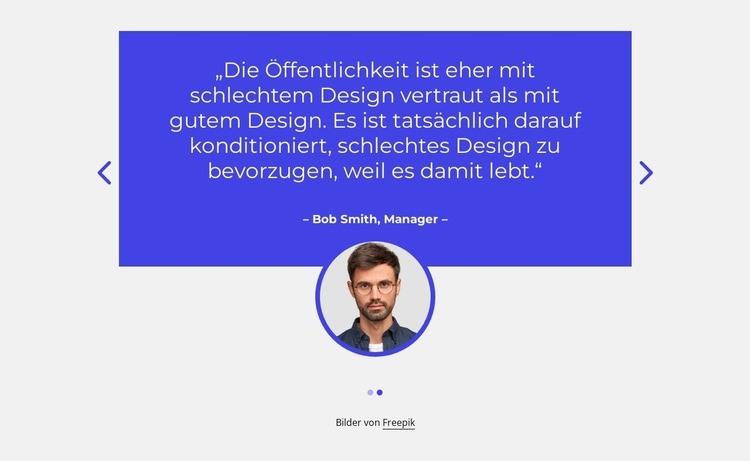 Erfahrungsberichte mit Bild im Slider Website Builder-Vorlagen