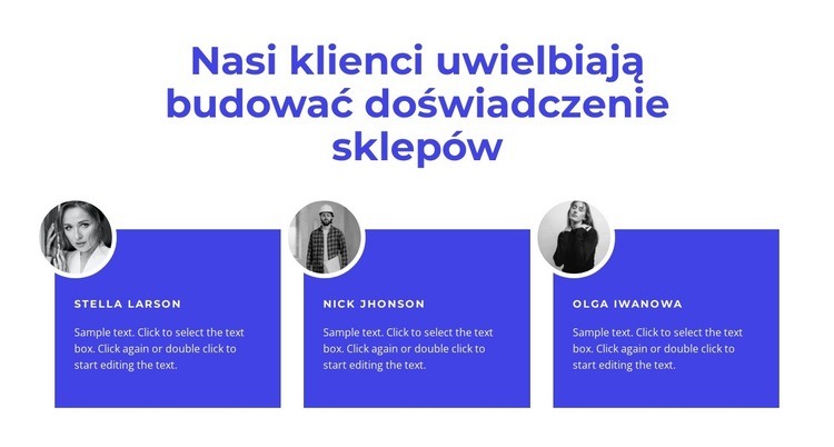 Projekt referencji Szablon HTML5