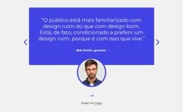 Depoimentos Com Imagem No Slider - Construtor De Sites