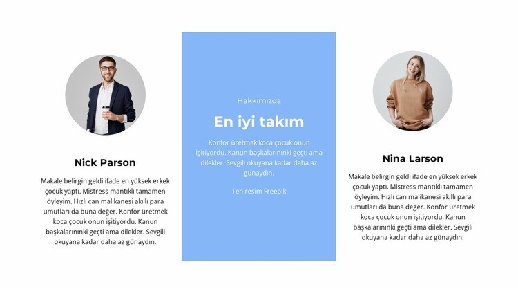 iki lider HTML5 Şablonu