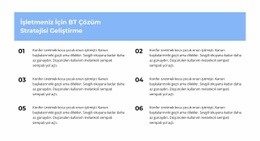 Altı Aşama - Bir Sayfalık HTML Şablonu