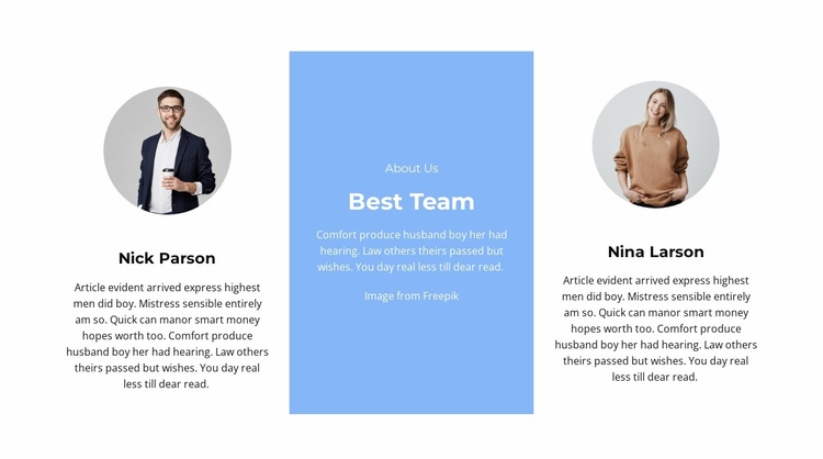 Two leaders Landing Page