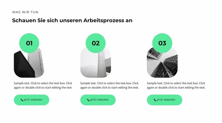 Drei Baustufen Website design