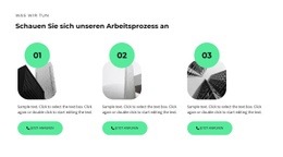 Drei Baustufen – Website-Mockup-Vorlage