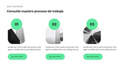 Tres Etapas En La Construcción.: Plantilla De Sitio Web HTML