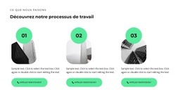 Trois Étapes De Construction - Conception De Site Web Simple