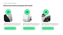 Trois Étapes De Construction – Modèle De Site Web HTML