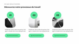 Modèle Joomla Pour Trois Étapes De Construction