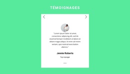 Témoignages