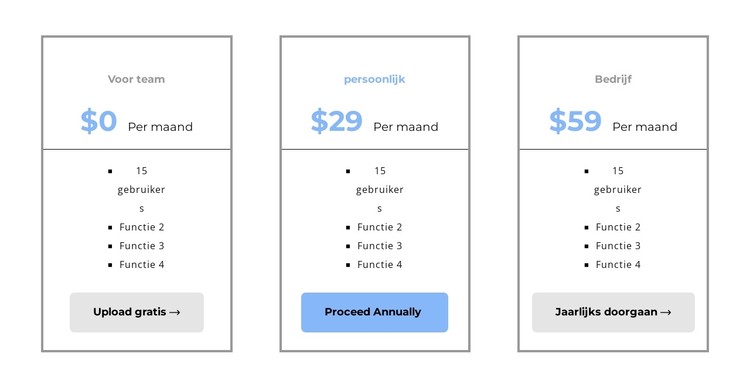 Een winstgevend plan kiezen CSS-sjabloon