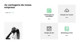 Nós Oferecemos - Construtor De Sites Moderno