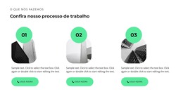 Três Etapas Na Construção - Modelo De Site HTML