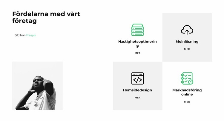 Vi erbjuder Hemsidedesign