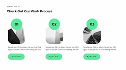 Three Stages In Building - Website Mockup Template
