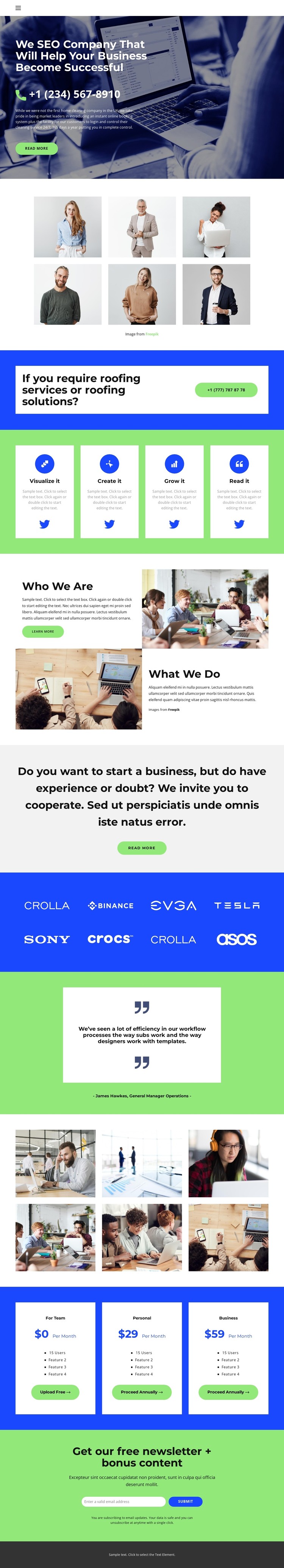 Business in crisis CSS Template