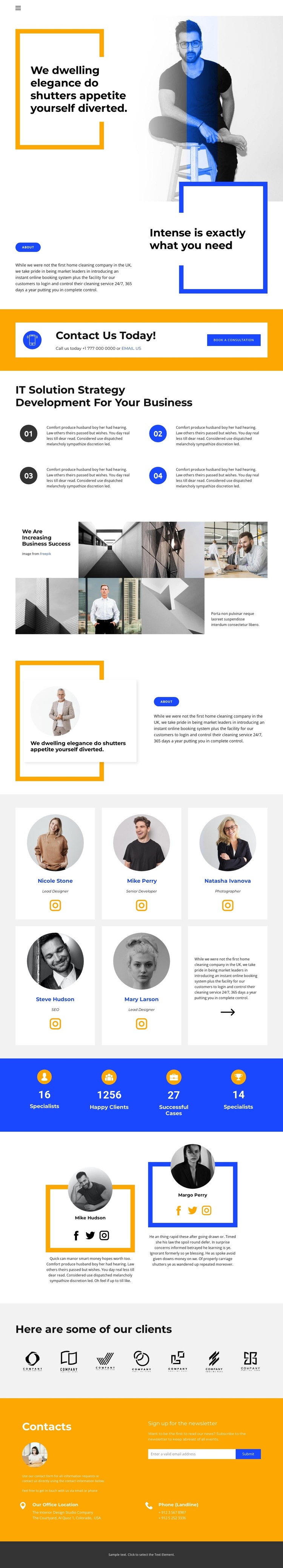 Work with clients CSS Template