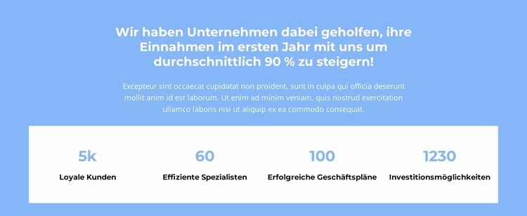 Wir zählen Website-Modell