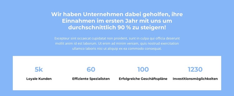 Wir zählen Website-Vorlage