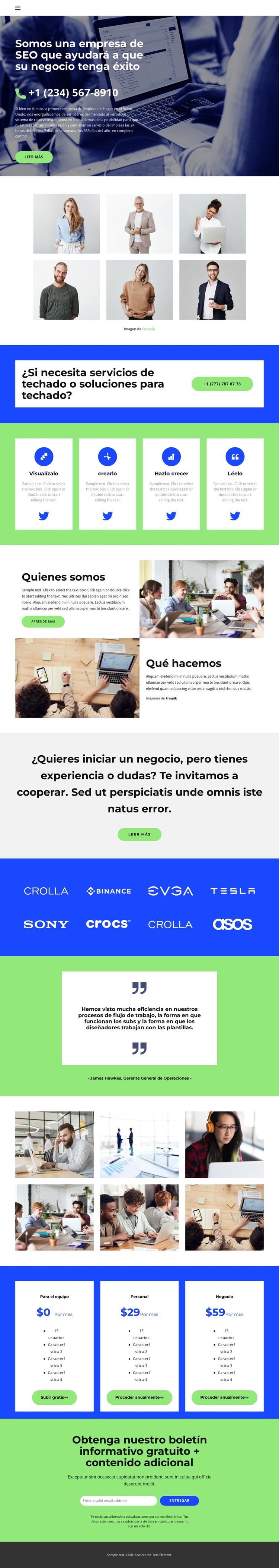 negocios en crisis Plantilla CSS