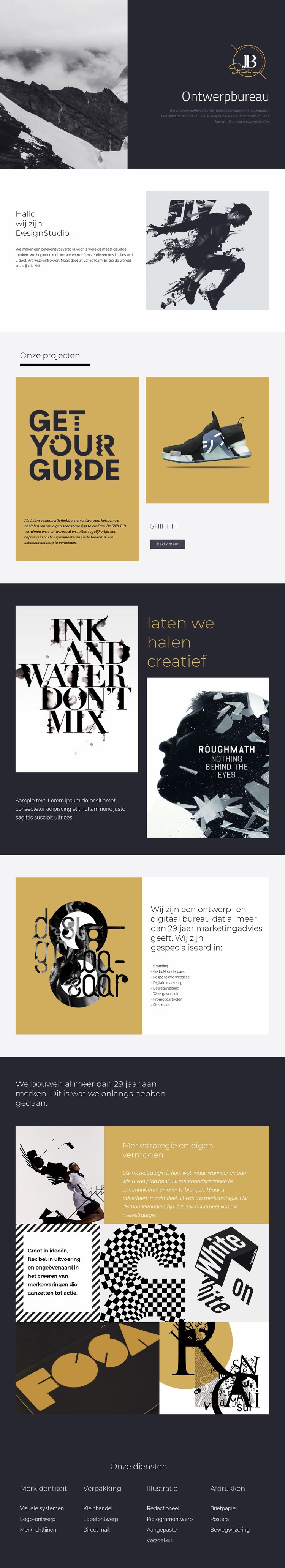 Denk dieper Website ontwerp