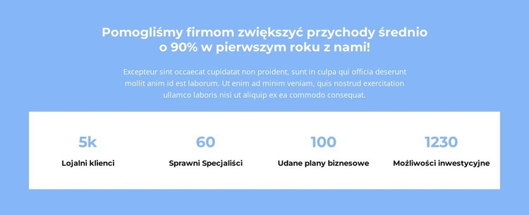 Liczymy Makieta strony internetowej