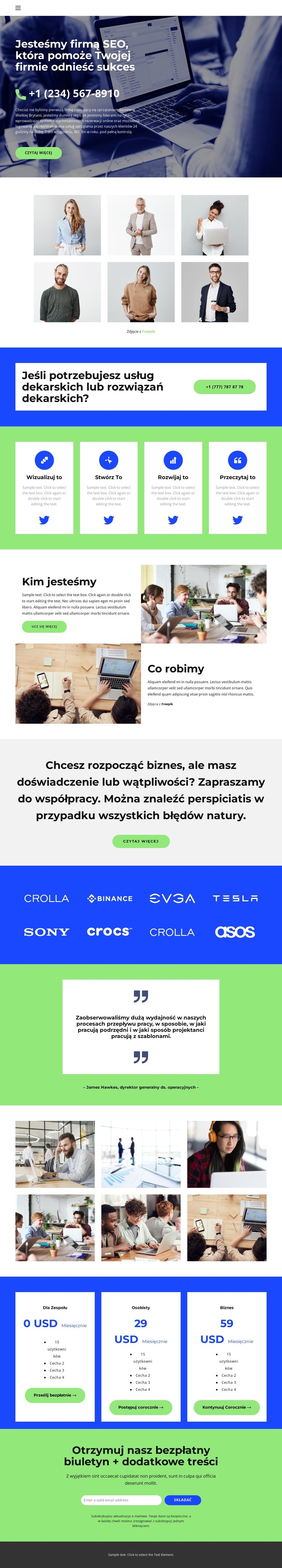 Biznes w kryzysie Szablon CSS