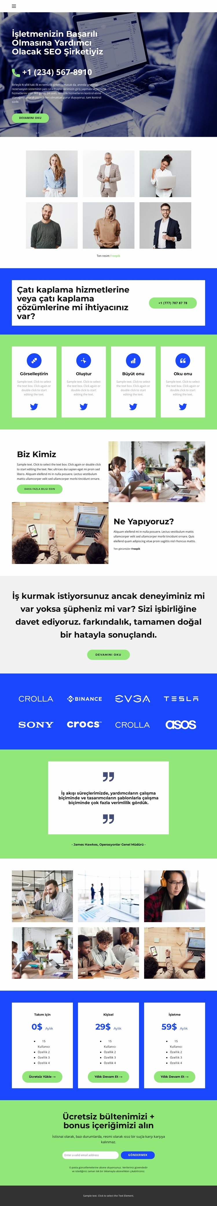 Krizdeki iş Joomla Şablonu