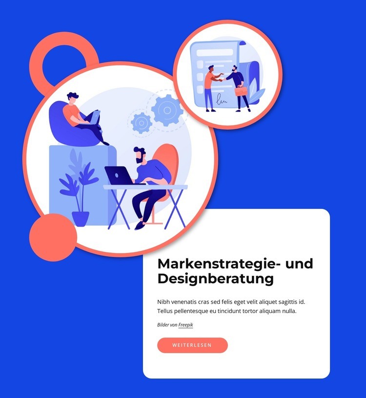 Gestaltungsberatung Website-Modell