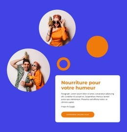 Nourriture Pour Votre Humeur - Maquette De Site Web Réactive