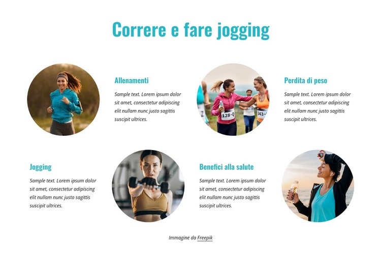 Jogging Modelli di Website Builder