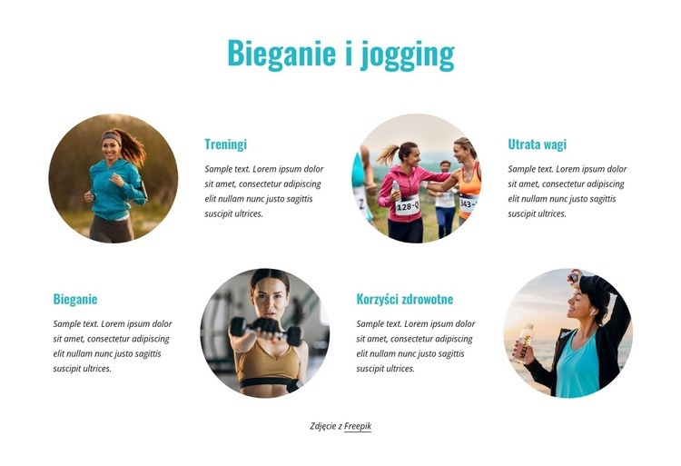 Jogging Projekt strony internetowej