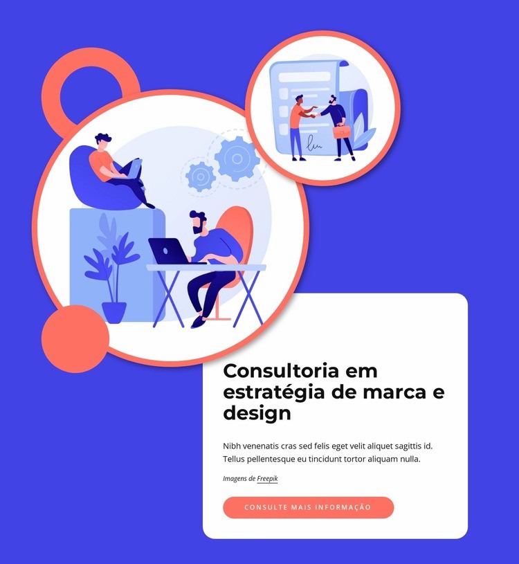 Consultoria de design Construtor de sites HTML