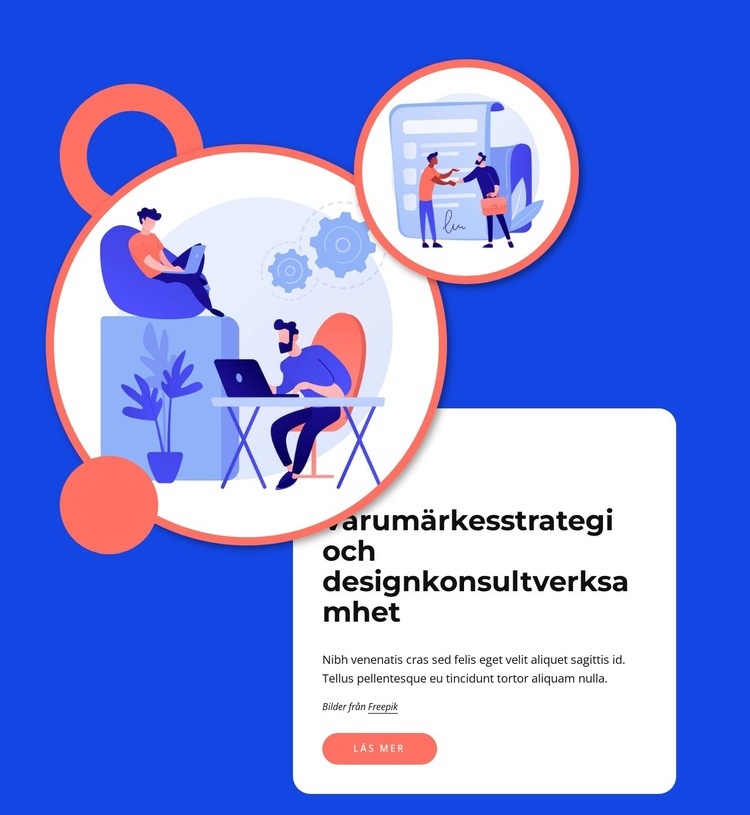 Konsultverksamhet inom design HTML-mall