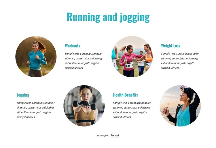 Jogging Web Page Design