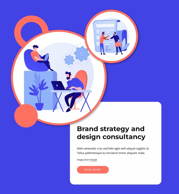 Design consultancy Website Mockup