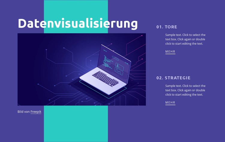 Rechenzentrumsnetzwerk HTML5-Vorlage