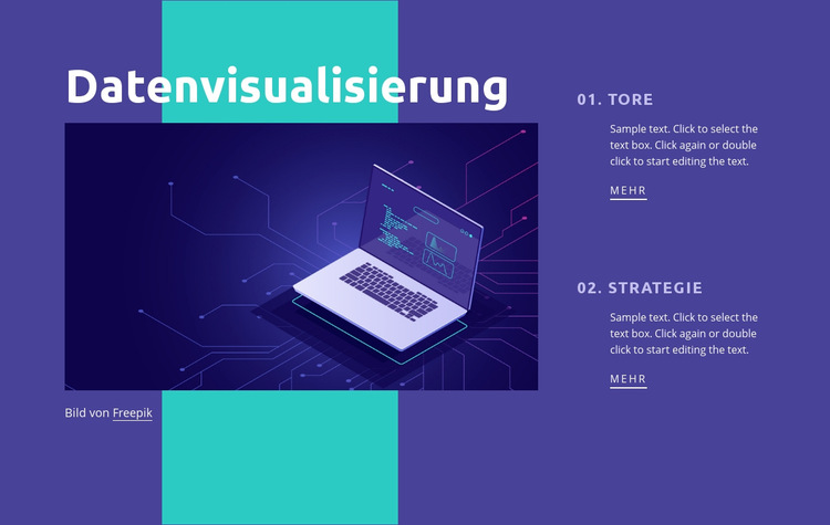 Rechenzentrumsnetzwerk Website-Vorlage