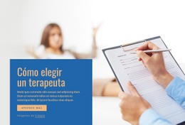 Cómo Elegir Un Terapeuta: Plantilla HTML5 Adaptable