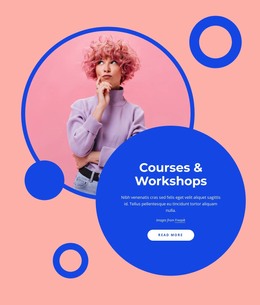 Courses And Workshops - HTML Template Code