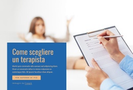 Come Scegliere Un Terapista - Modello HTML5 Reattivo