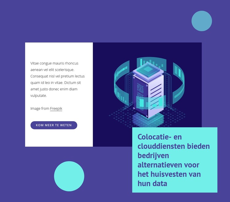 Schakelen tussen datacenters CSS-sjabloon